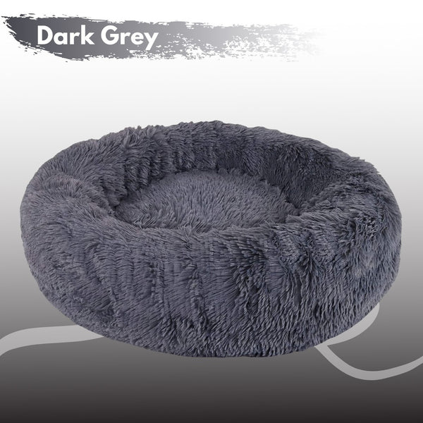FLOOFI XL 100CM Round Pet Bed (Dark Grey) Deals499