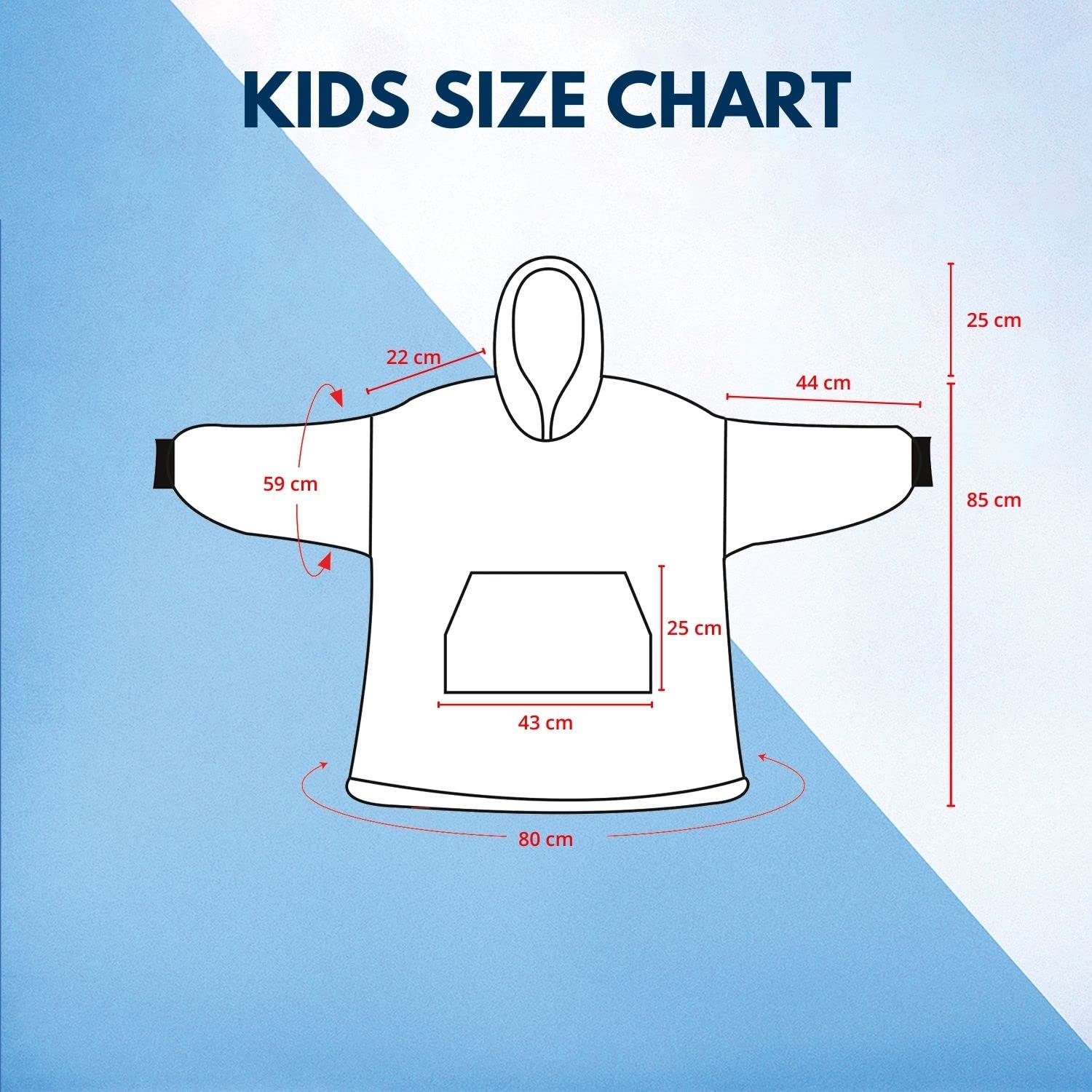 GOMINIMO Hoodie Blanket Kids Rainbow HM-HB-115-AYS from Deals499 at Deals499