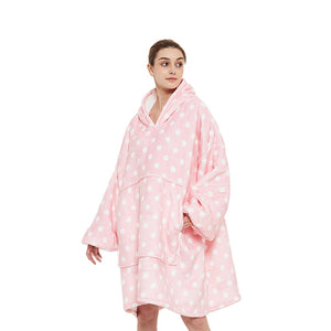 GOMINIMO Hoodie Blanket Light Pink Polka Dot HM-HB-101-AYS from Deals499 at Deals499