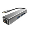 VCOM USB Type C to USB 3.0*3+RJ45 4 in 1 Hub (Aluminium Shell) - DH311A Deals499