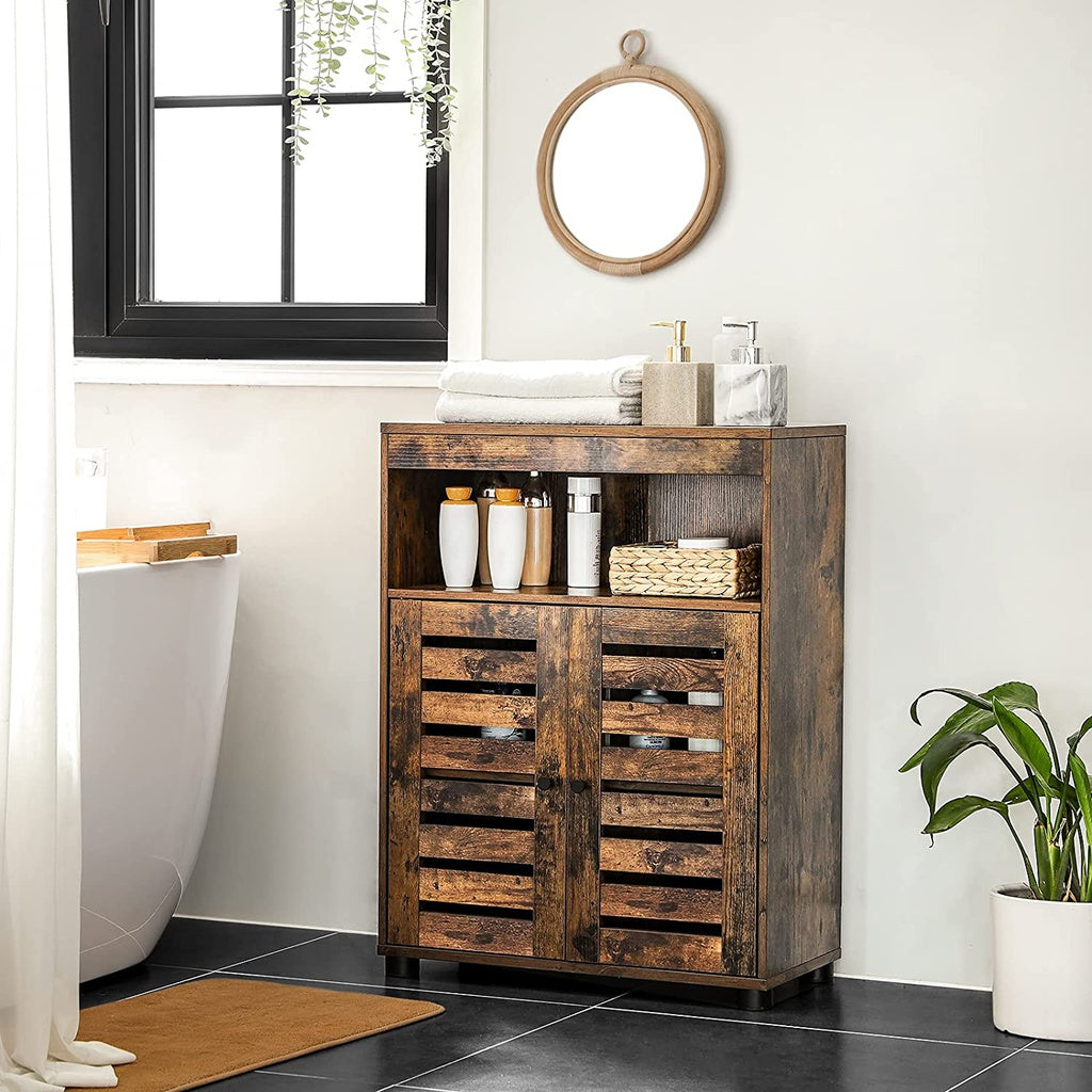 VASAGLE Storage Cabinet with Shelves and Louvered Door BBK44BX Deals499