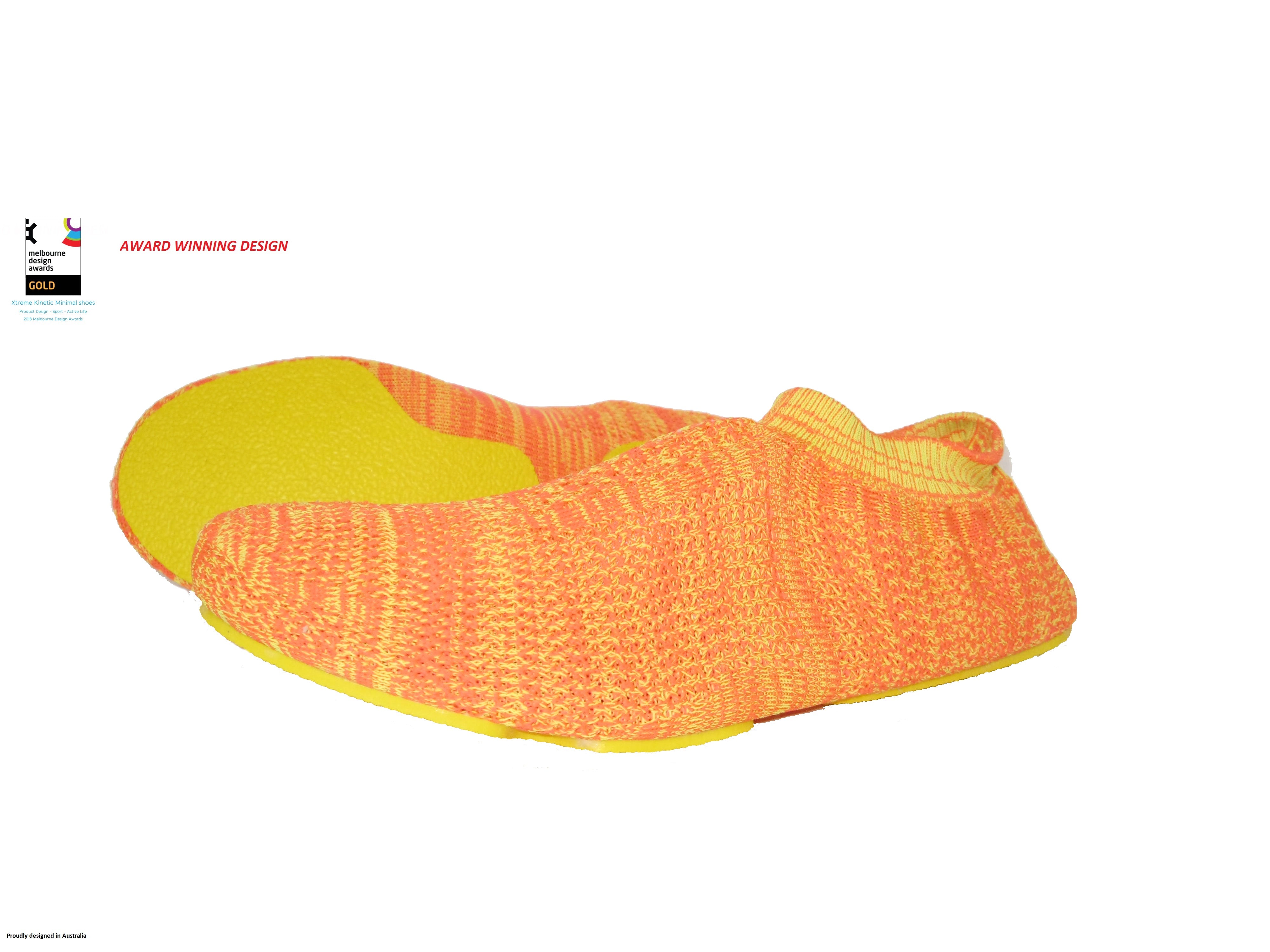 XtremeKinetic Minimal training shoes yellow/orange size US WOMEN(8-9) US MAN(6.5 -7.5)   EURO SIZE 39-40 from Deals499 at Deals499