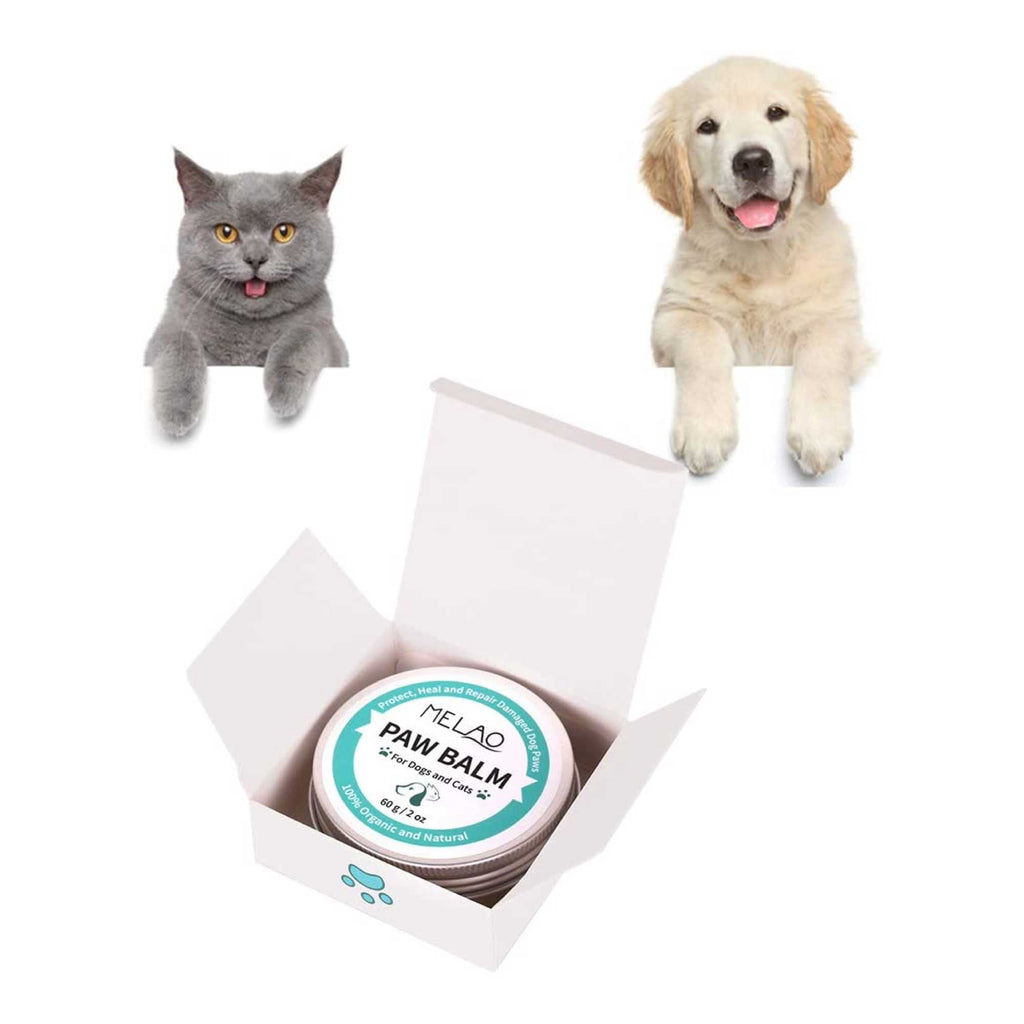 60g Pet Paw Balm - Dog or Cat Natural Organic Nose Soother Wax Ointment Cream from Deals499 at Deals499