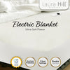 Laura Hill Heated Electric Blanket Double Size Fitted Fleece Underlay Winter Throw - White from Deals499 at Deals499