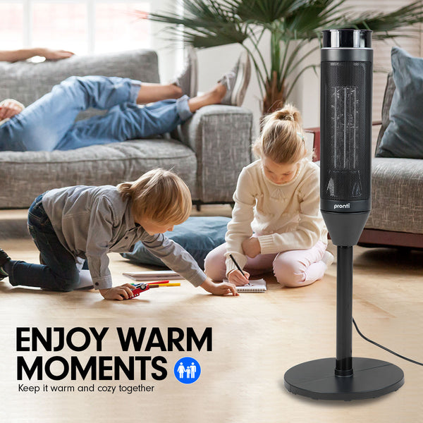 Pronti Electric Tower Heater 2000W Ceramic Portable Remote - Black from Deals499 at Deals499