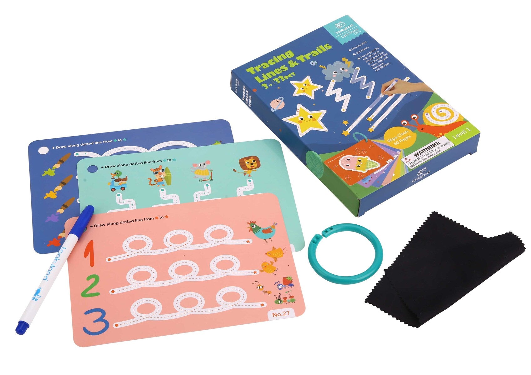 LET'S TRACE-TRACING LINES&TRAILS FLASH CARDS Deals499