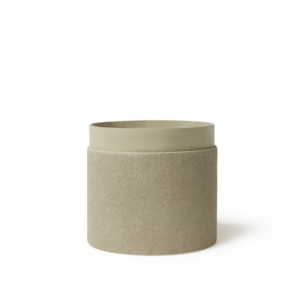 Tree Stripes Sand Coated Collar Pot in Sandshell (Small) Deals499