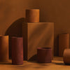 Tree Stripes Cylinder Pot Diwali - Ochre (Large) Deals499