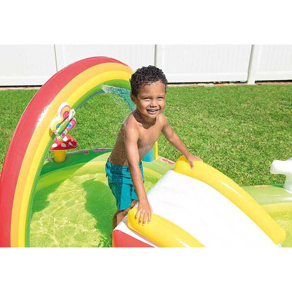 INTEX  Colorful Inflatable My Garden Water Filled Play Center with Slide 57154NP Deals499