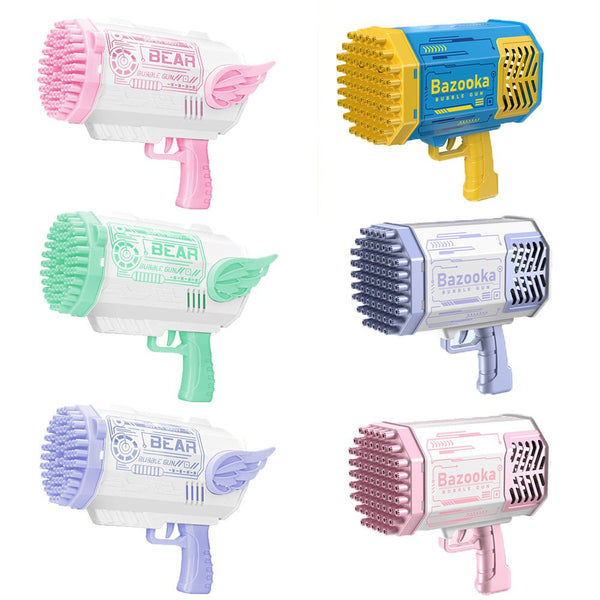 Electric Bubble Gun Machine Soap Bubbles Kids Adults Summer Outdoor Playtime Toy Blue Deals499