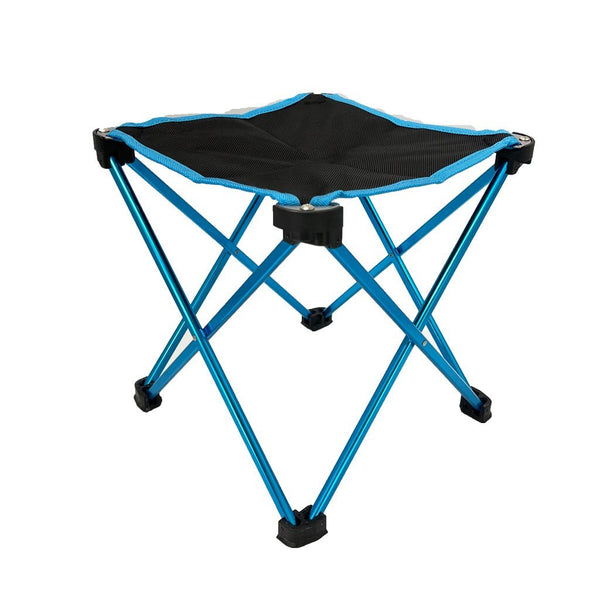 Mini Portable Outdoor Folding Stool Camping Fishing Picnic Chair Seat 80kg Blue Deals499