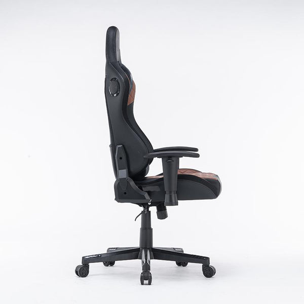 7 RGB Lights Bluetooth Speaker Gaming Chair Ergonomic Racing chair 165° Reclining Gaming Seat 4D Armrest Footrest Black Deals499