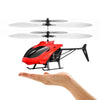 Mini RC Infrared Induction Helicopter Aircraft Drone Flashing Light Toys Christmas Gift Blue Deals499