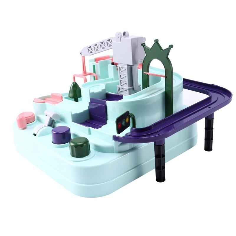 Rail Car Train Track Toys for Kids Boys Girls Xmas Gifts Racing Cars Mechanical Adventure Brain Table Game Deals499