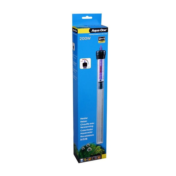 Aqua One Glass Water Heater - 200W for Efficient and Safe Heating of Medium-sized Tanks from Deals499 at Deals499
