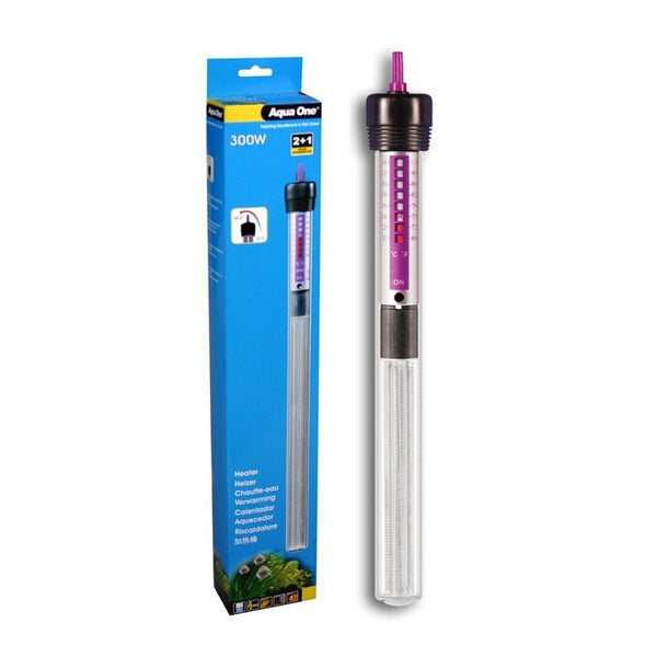 Aqua One Glass Water Heater - 300W for Accurate and Stable Temperature Control in Large Aquariums from Deals499 at Deals499