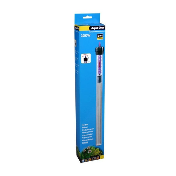 Aqua One Glass Water Heater - 300W for Accurate and Stable Temperature Control in Large Aquariums from Deals499 at Deals499