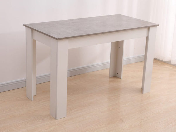 Dining Table Rectangular Wooden 120M-Grey&amp;White Deals499