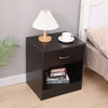 Dandi Bedside Table Nightstand with Drawer Set of 2 Brown Deals499