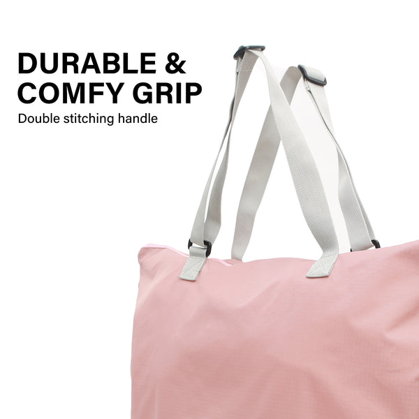 KOELE Pink Shopper Bag Tote Bag Foldable Travel Laptop Grocery KO-DUAL Deals499