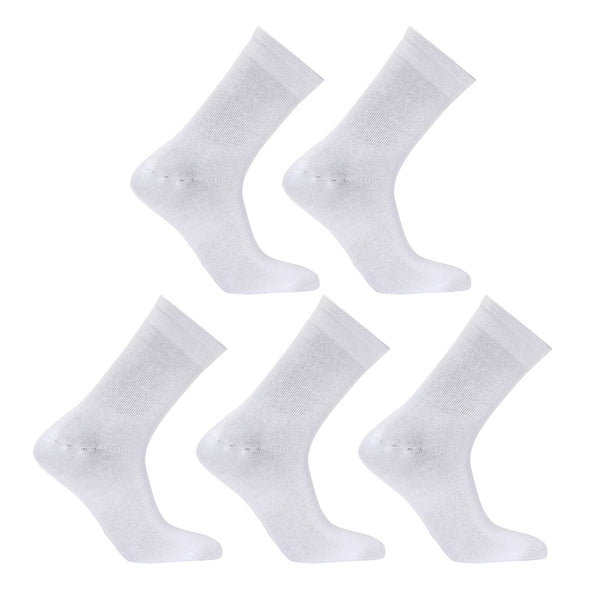 Rexy 5 Pack Large White 3D Seamless Crew Socks Slim Breathable from Deals499 at Deals499