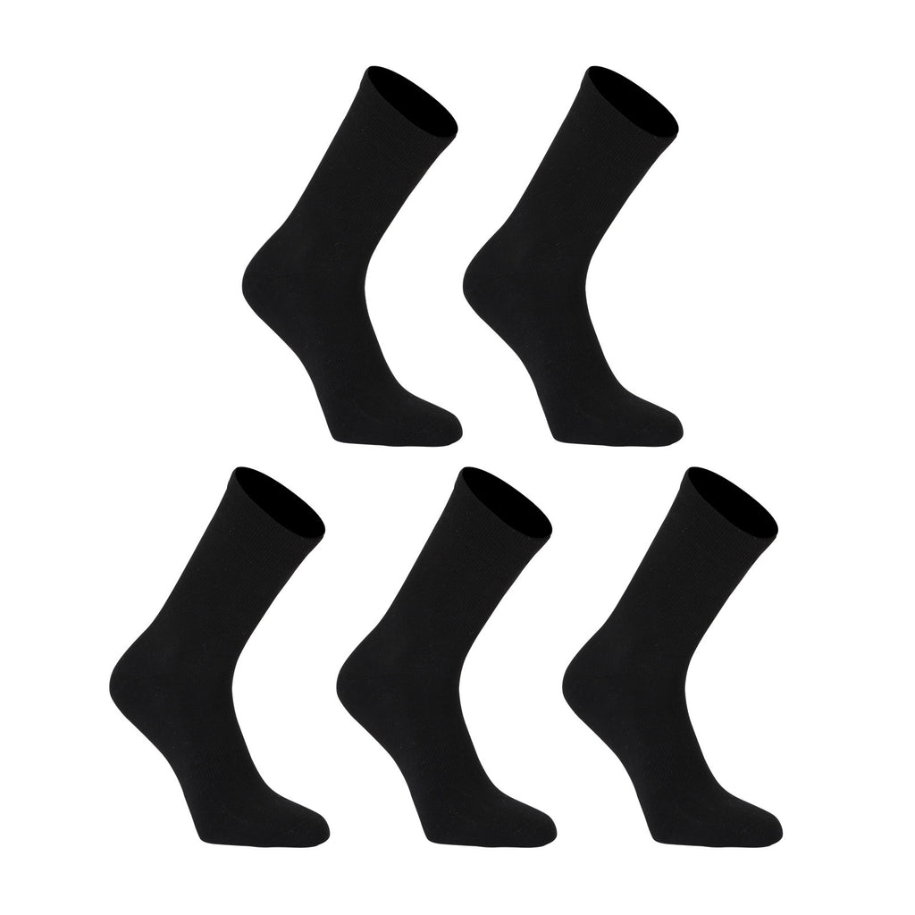 Rexy 5 Pack Medium Black 3D Seamless Crew Socks Slim Breathable from Deals499 at Deals499