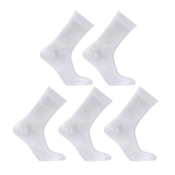 Rexy 5 Pack Medium White 3D Seamless Crew Socks Slim Breathable from Deals499 at Deals499