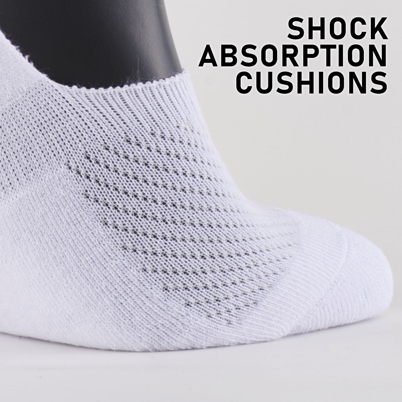 Rexy 3 Pack Small White Cushion No Show Ankle Socks Non-Slip Breathable from Deals499 at Deals499