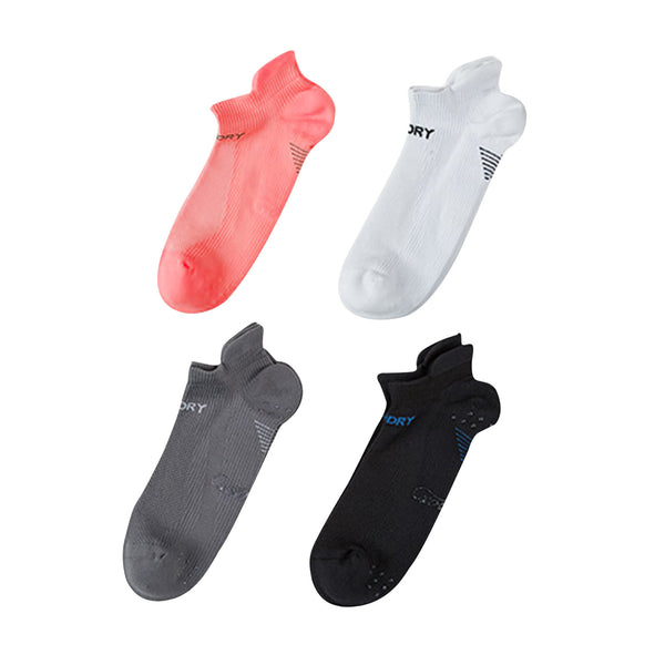 Rexy 4 Pack Small Multi Colour Seamless Sport Sneakers Socks Non-Slip Heel Tab from Deals499 at Deals499