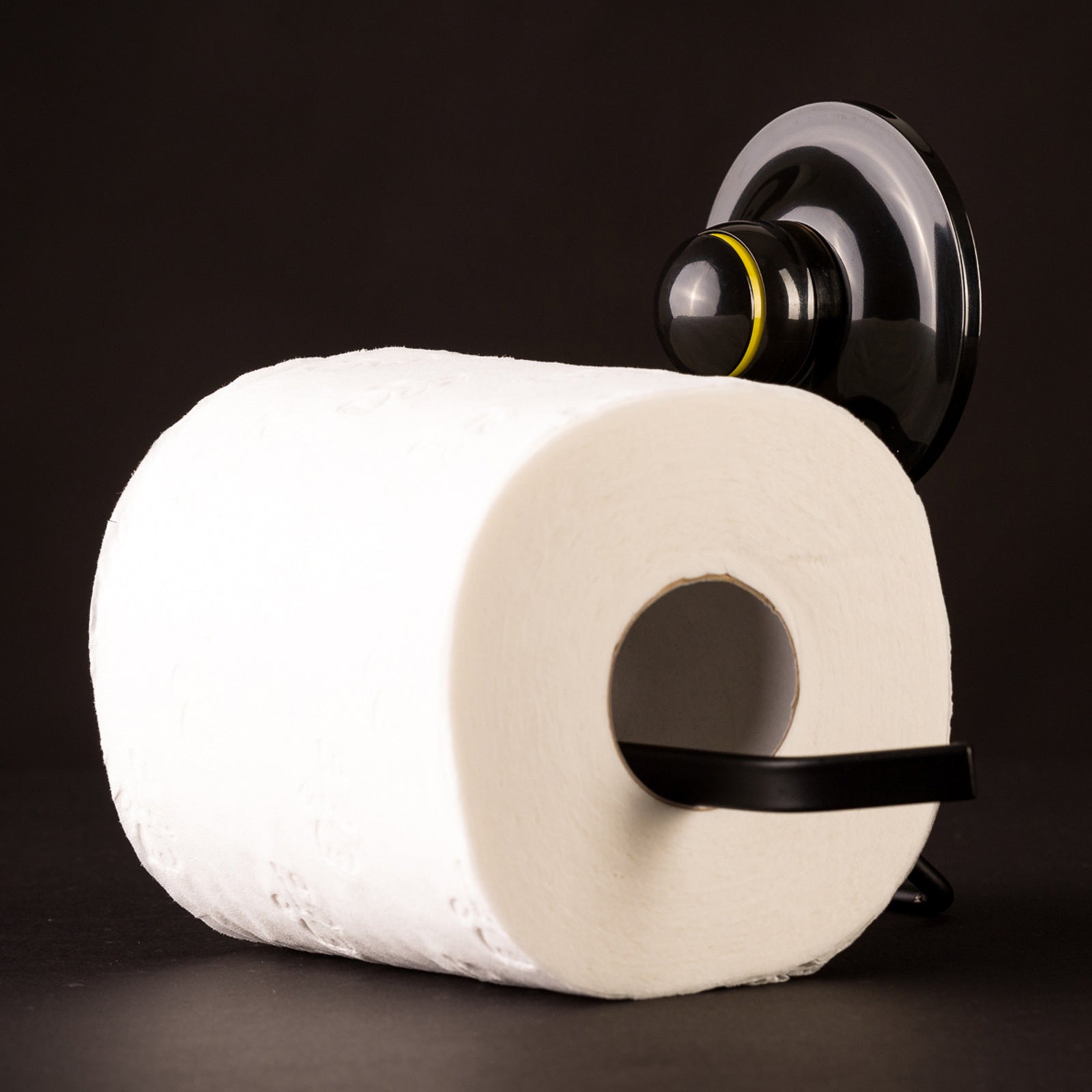 KiahLoc Black Toilet Roll Holder Removable Suction Deals499