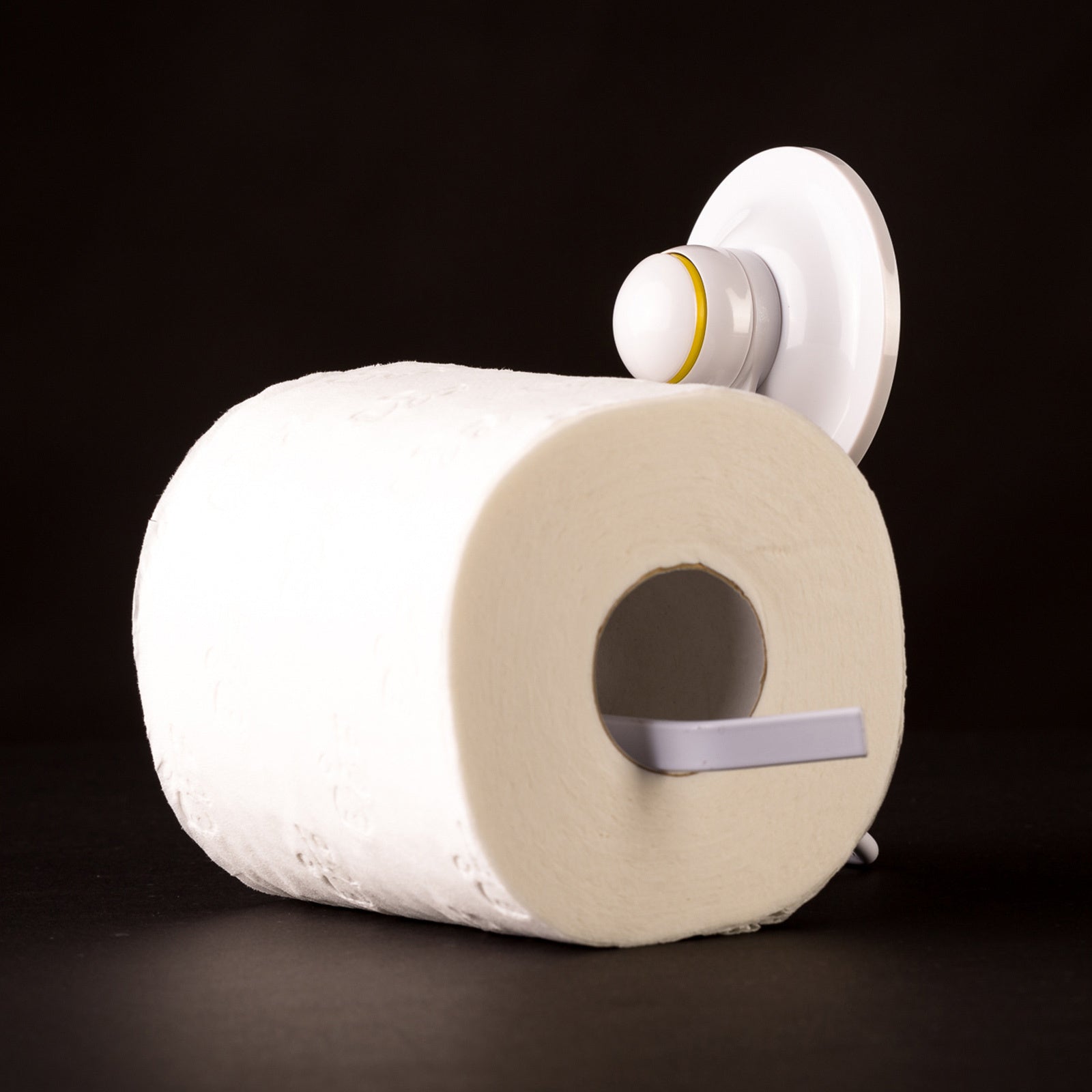 KiahLoc White Toilet Roll Holder Removable Suction Deals499