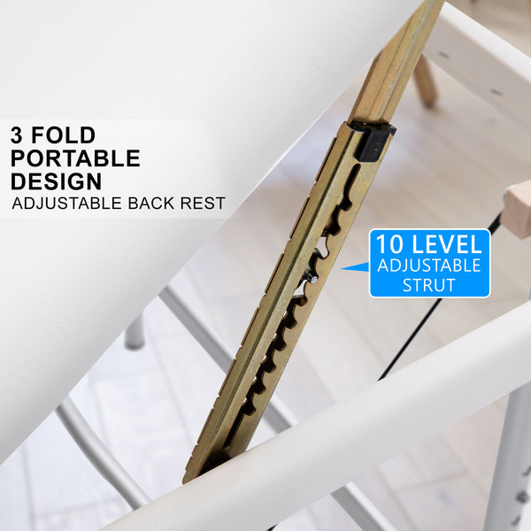 Forever Beauty White Portable Beauty Massage Table Bed Therapy Waxing 3 Fold 75cm Aluminium Deals499