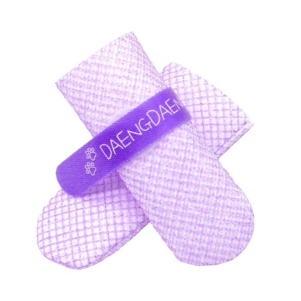 Daeng Daeng Shoes 28pc S Violet Dog Shoes Waterproof Disposable Boots Anti-Slip Socks Deals499