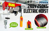Dynamic Power Electric Hoist Remote Chain Lift 240V 510w 125/250KG Deals499