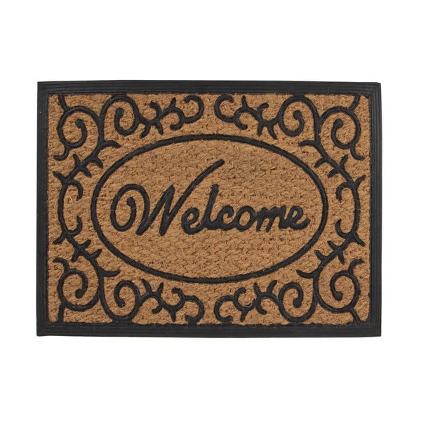 2 x Doormat for Front Door Entryway Outdoor Mat Coir Rubber Welcome Deals499