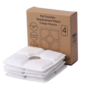 8 x Pet Dog Cat Fountain Filter Replacement Activated Carbon Ion Exchange Resin Triple Filtration System Automatic Water Dispenser Compatible from Deals499 at Deals499