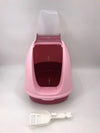 Portable Hooded Cat Toilet Litter Box Tray House with Handle and Scoop Pink Deals499