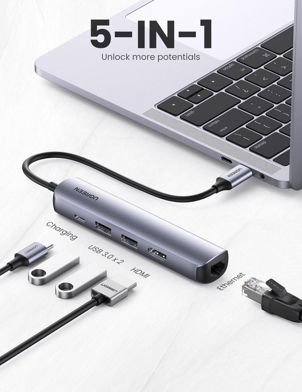 UGREEN 10919 Ultra Slim 5-in-1 USB C Hub Deals499