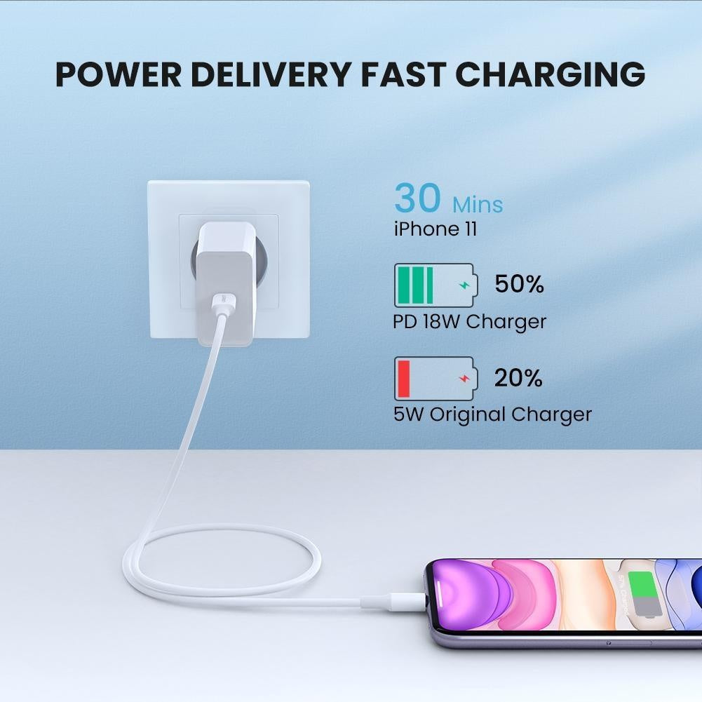 UGREEN 60749 MFi USB-C to iPhone 8-pin Charging Cable 2M Deals499