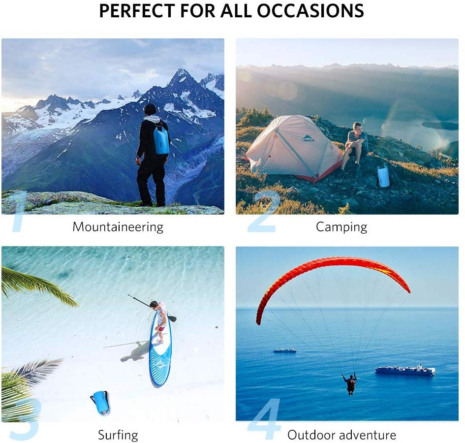 UGREEN Floating Waterproof Dry Bag for Cycling/Biking/Swimming/Rafting/Water Sport - Blue Deals499