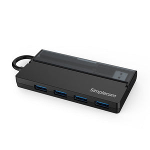 Simplecom CH329 Portable 4 Port USB 3.2 Gen1 (USB 3.0) 5Gbps Hub with Cable Storage Deals499