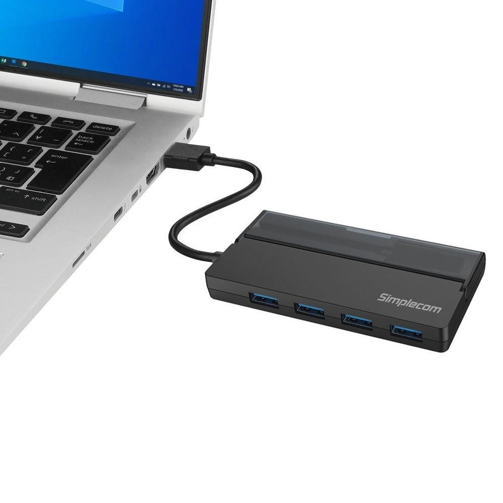 Simplecom CH329 Portable 4 Port USB 3.2 Gen1 (USB 3.0) 5Gbps Hub with Cable Storage Deals499