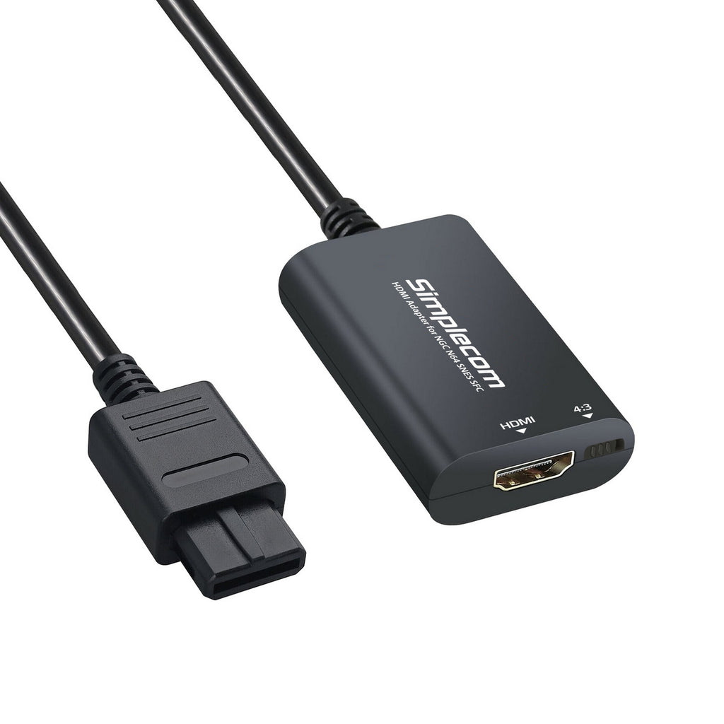 Simplecom CM461 HDMI Adapter Composite AV to HDMI Converter for Nintendo NGC N64 SNES SFC Deals499