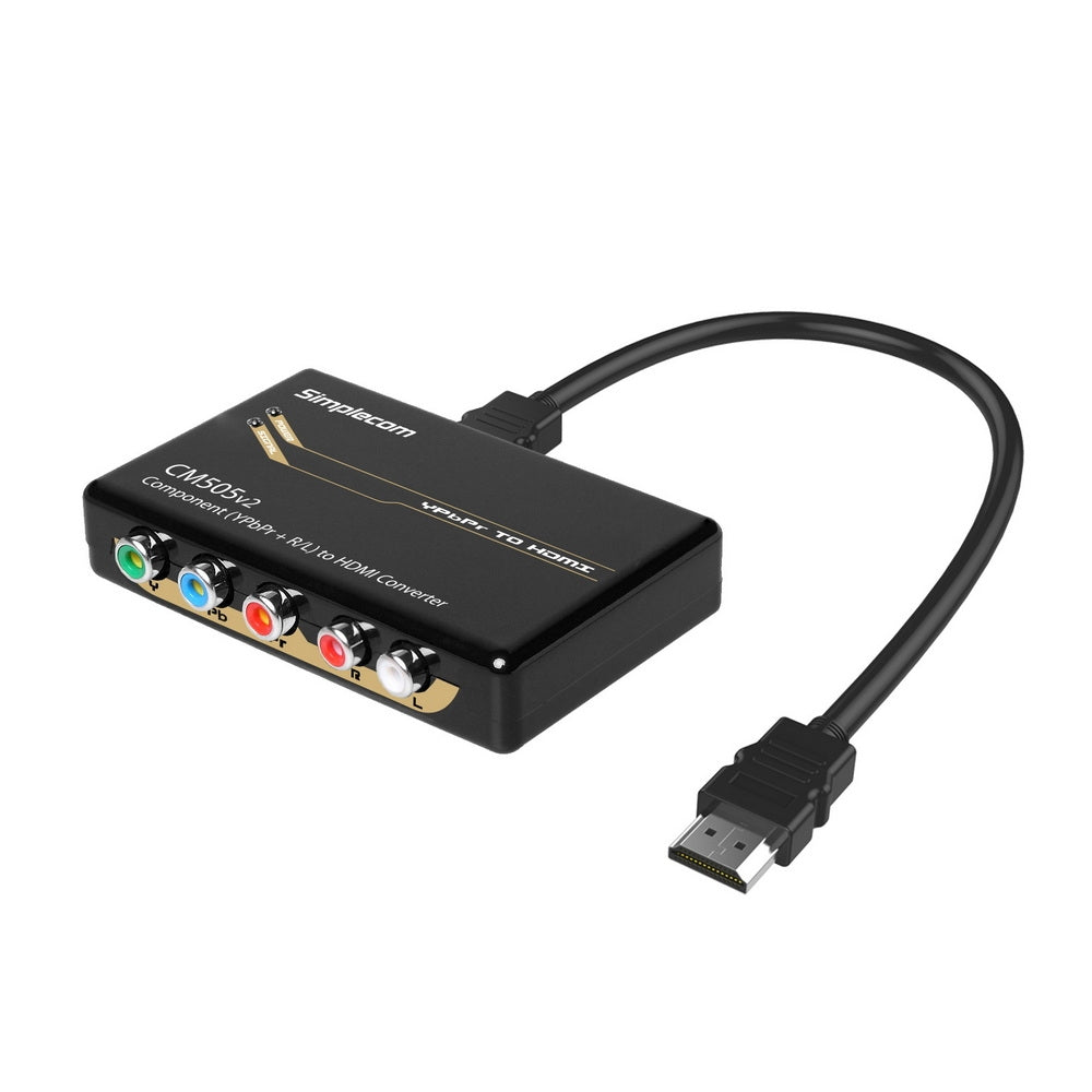 Simplecom CM505v2 Component (YPbPr + Stereo R/L) to HDMI Converter Full HD 1080p Deals499