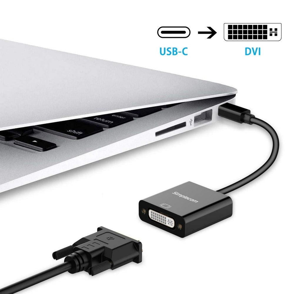 Simplecom DA103 USB-C to DVI Adapter Full HD 1080p Deals499