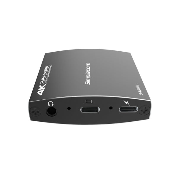 Simplecom DA330 USB-C to Dual HDMI MST Adapter 4K@60Hz with PD and Audio Out Deals499