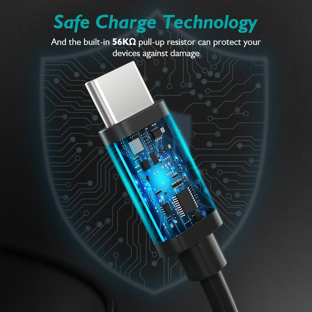 CHOETECH AC0001 USB-A to USB-C Charge & Sync Cable 0.5M Black Deals499