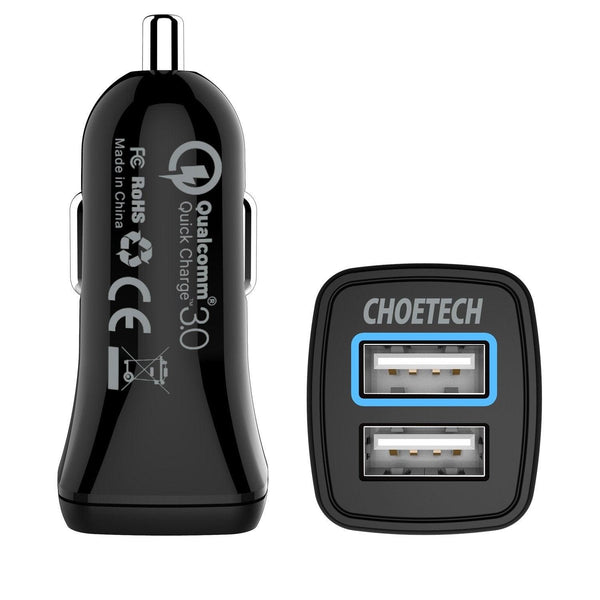 CHOETECH C0051 Quick Charge 3.0 Tech 30W Car Charger Deals499