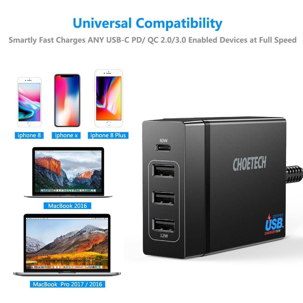 CHOETECH PD72 Power Delivery Charger Deals499