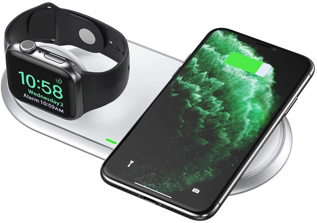 CHOETECH T317 2-in-1 Dual Wireless Charger Pad (MFI Certified) Deals499